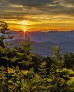 Sunset from the Blue Ridge Trail